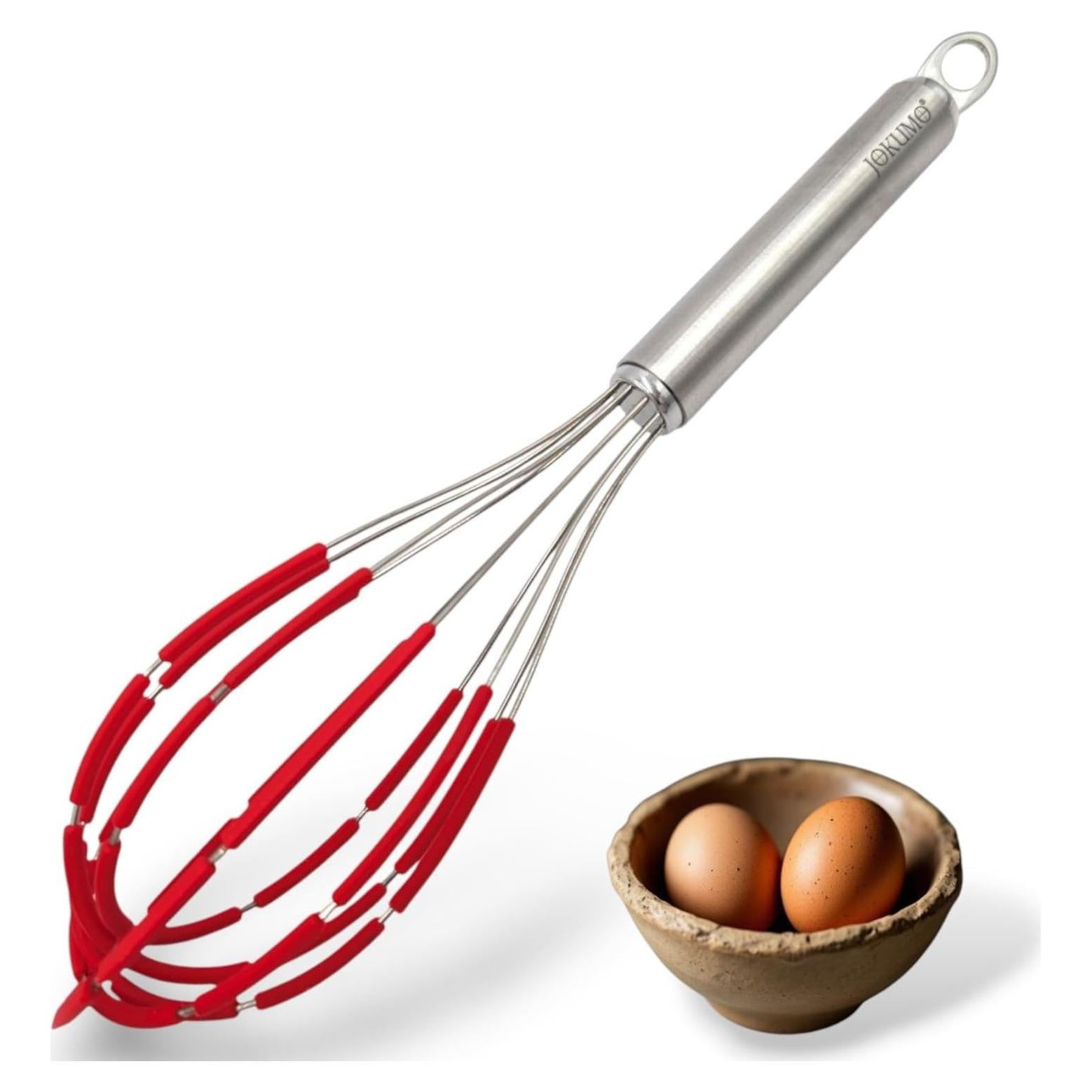 Batidor de Silicona JOKUMO 28 cm Acero Inoxidable Antiadherente