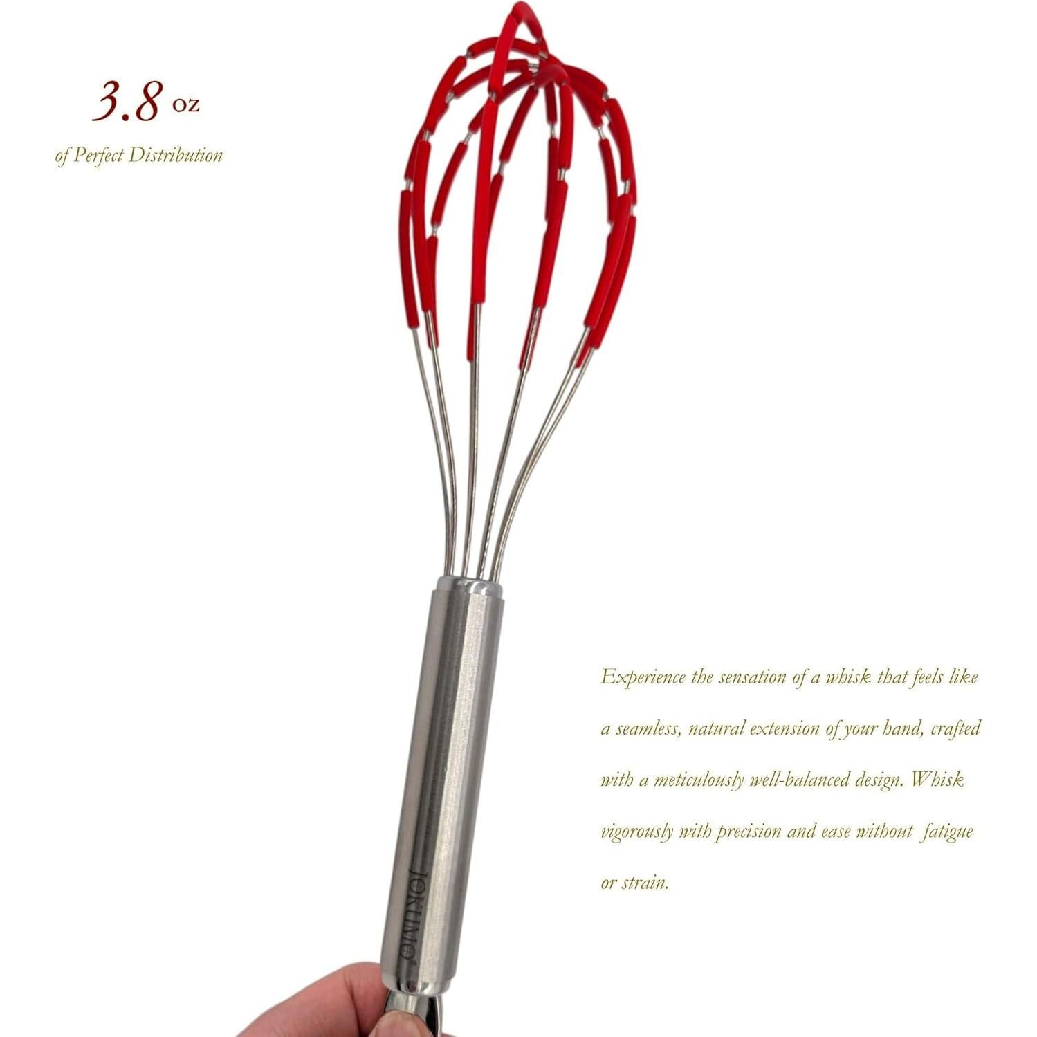 Batidor de Silicona JOKUMO 28 cm Acero Inoxidable Antiadherente