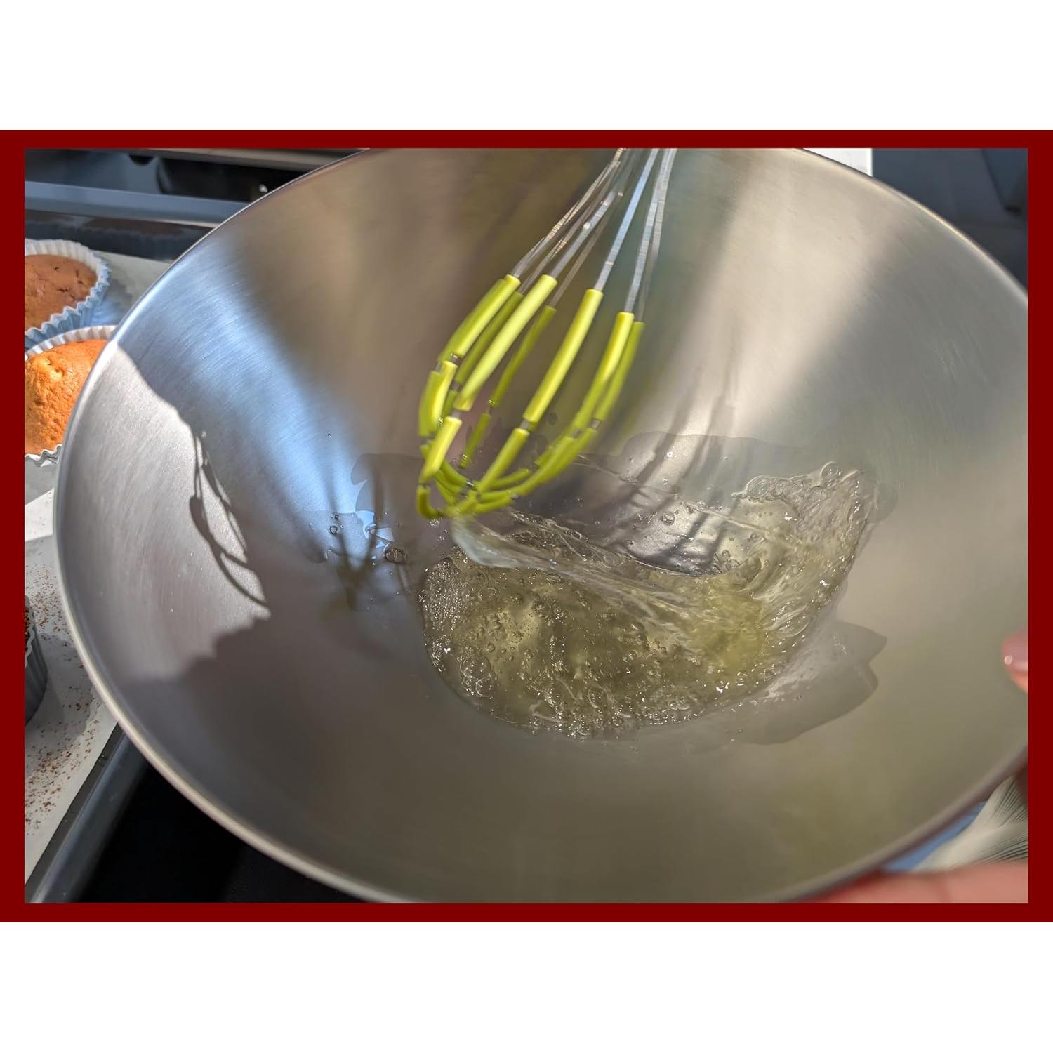 Batidor de Silicona JOKUMO 28 cm Acero Inoxidable Antiadherente