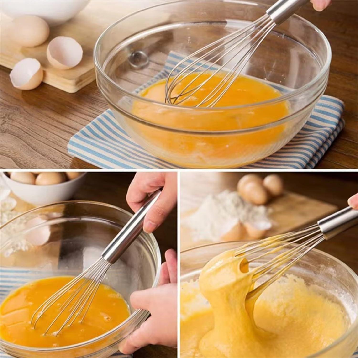 Batidor de acero inoxidable DANIAO 10 pulgadas profesional