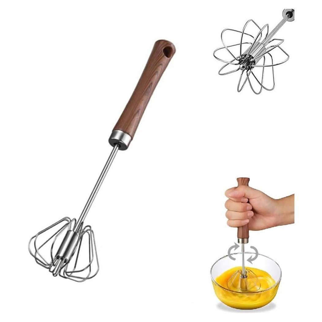 Batidor de Huevo Manual Howfulcheer 30.48cm Acero Inoxidable