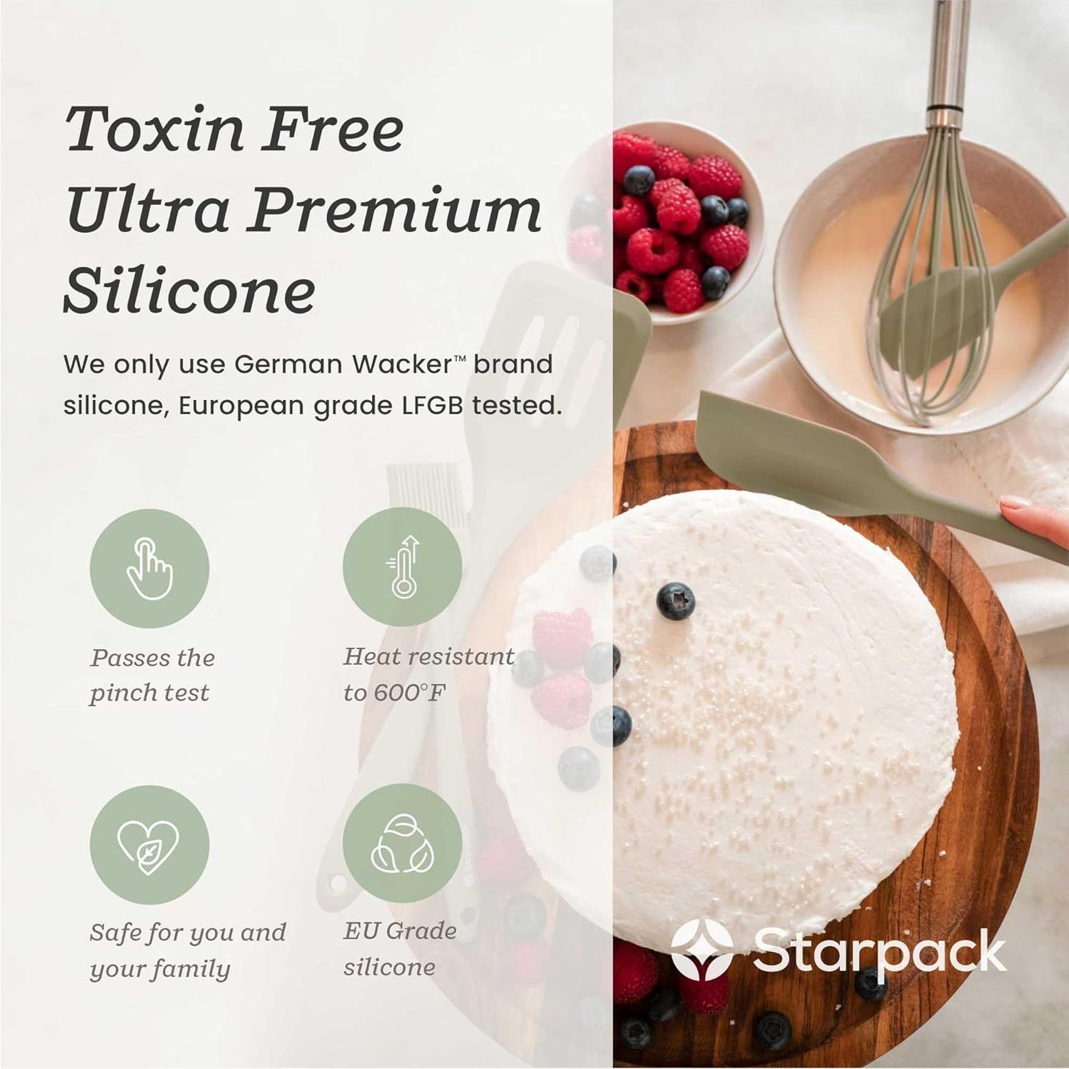 Batidor de Silicona StarPack Home Verde Salvia 24.9 cm