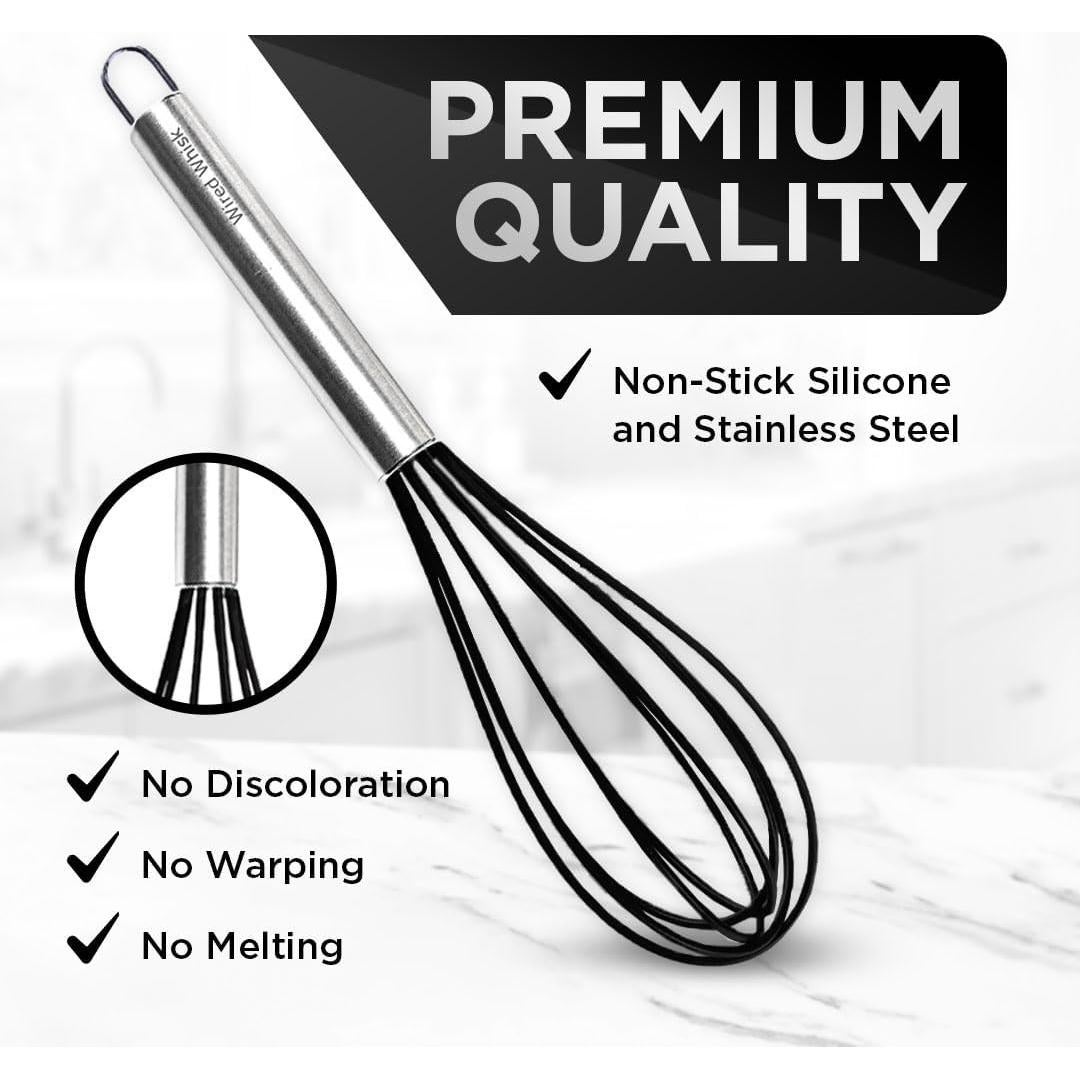 Juego de Batidores de Silicona Wired Whisk - 3 Piezas Mini