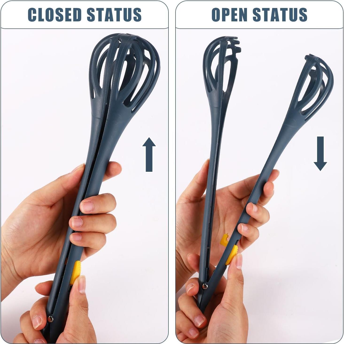 Batidor de Huevos y Pinza de Comida Lyreh 2-en-1 Azul