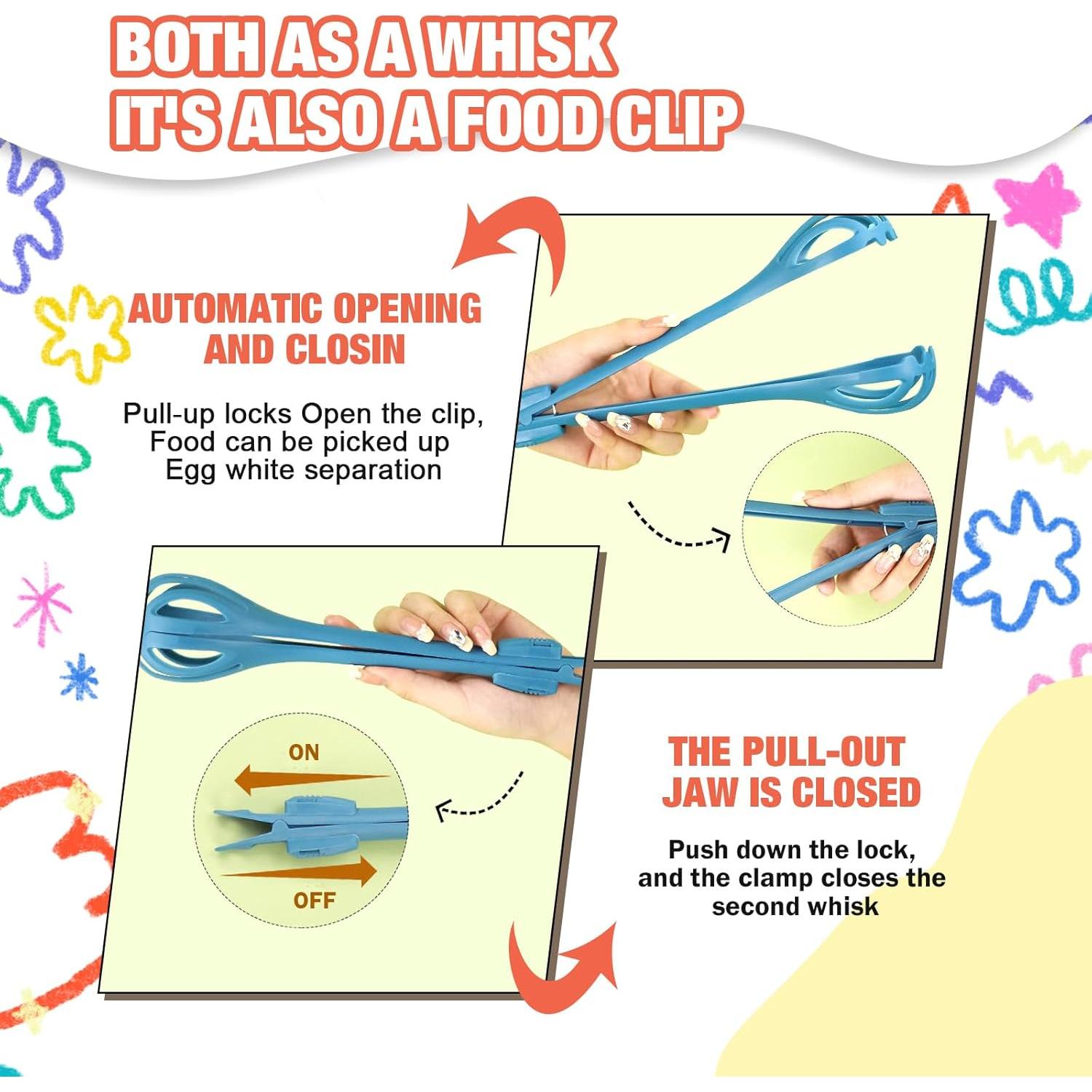 Paquete de 4 Batidores de Huevo Multifuncionales Pcmursal