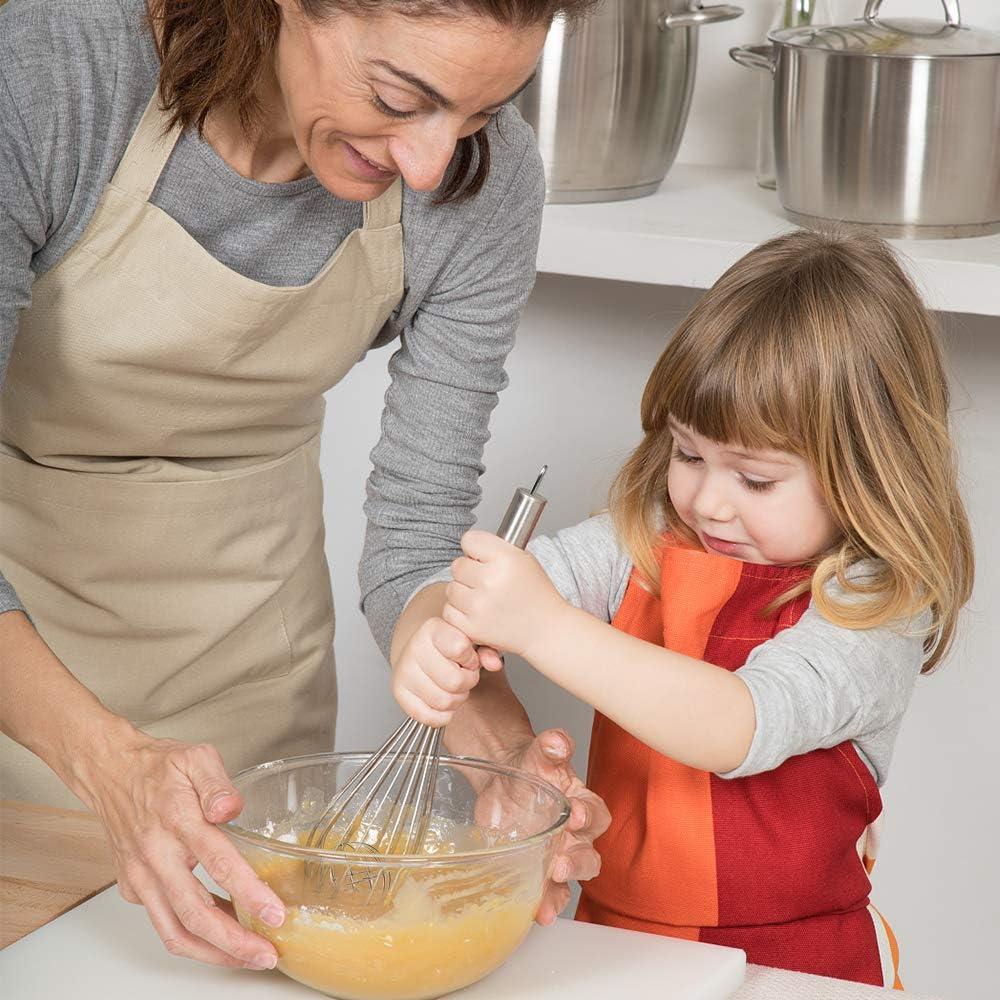 Paquete de 3 Batidores de Globo Amytalk Acero Inoxidable 24-31 cm