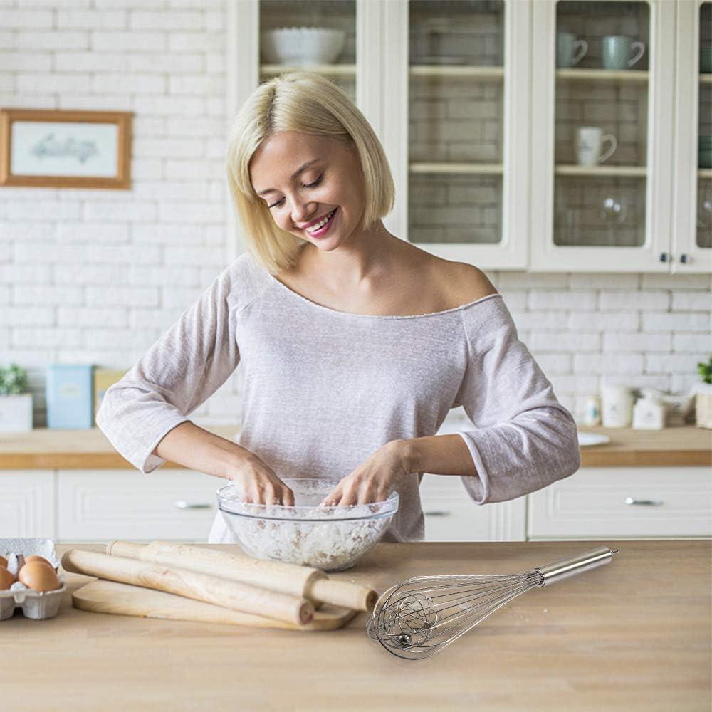 Paquete de 3 Batidores de Globo Amytalk Acero Inoxidable 24-31 cm