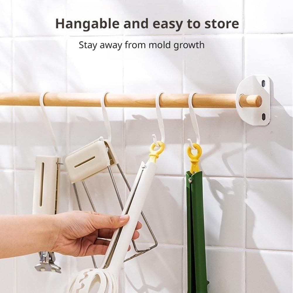 Batidor de Huevo y Clip de Comida 2 en 1 Howfulcheer Verde