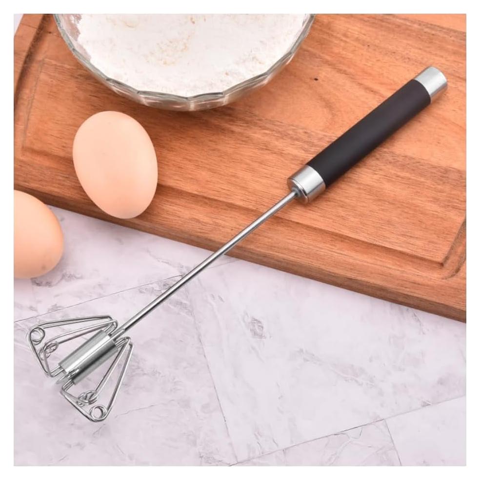 Batidor Manual de Huevos HAOHIZE Acero Inoxidable 24cm