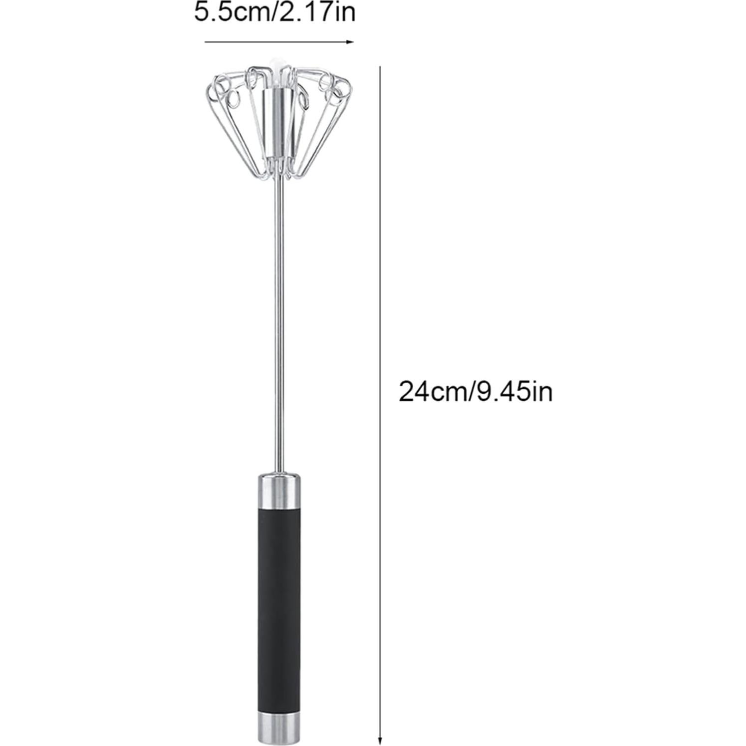 Batidor Manual de Huevos HAOHIZE Acero Inoxidable 24cm