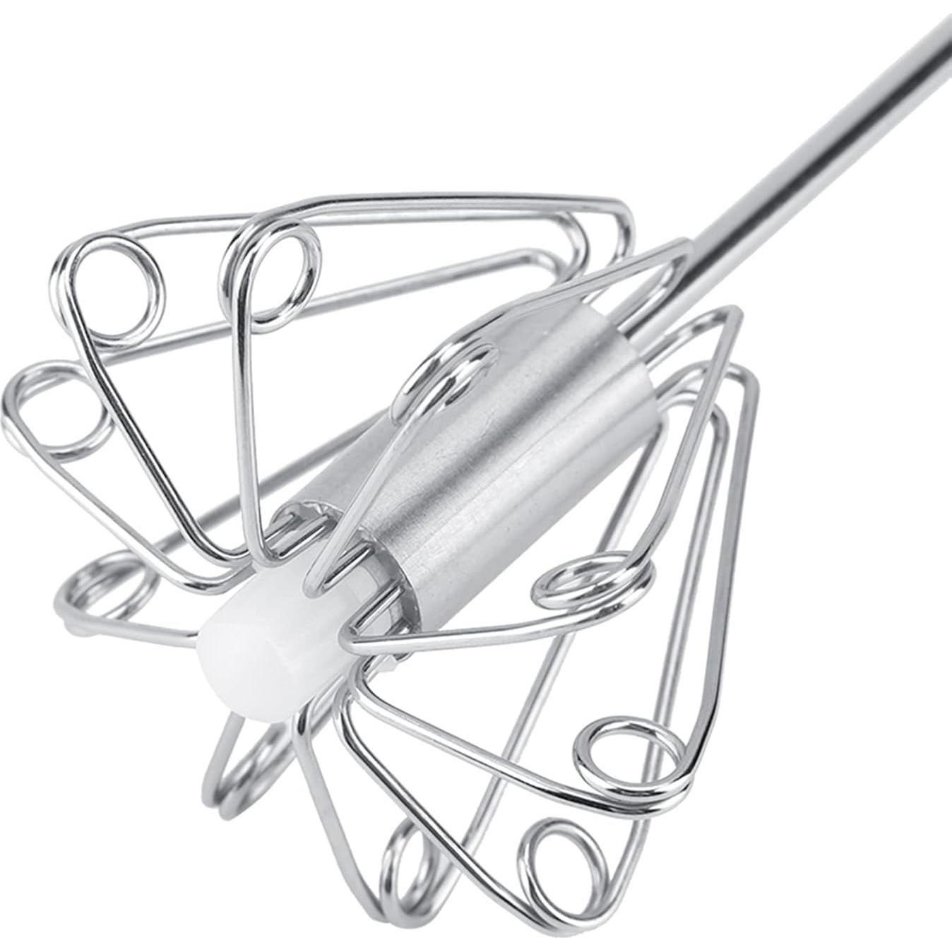 Batidor Manual de Huevos HAOHIZE Acero Inoxidable 24cm