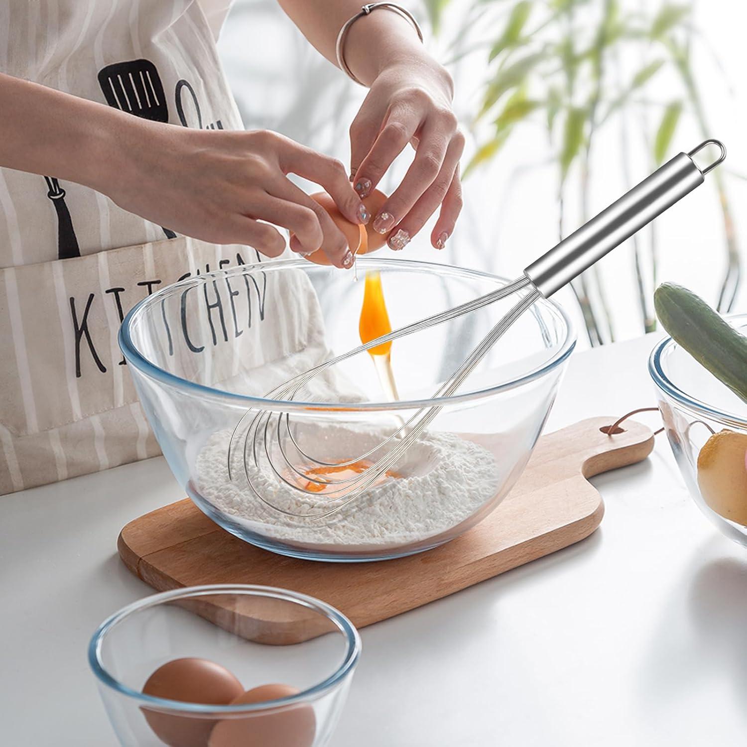 Juego de Batidores Planos de Acero Inoxidable Miruchertter - 3 Tamaños