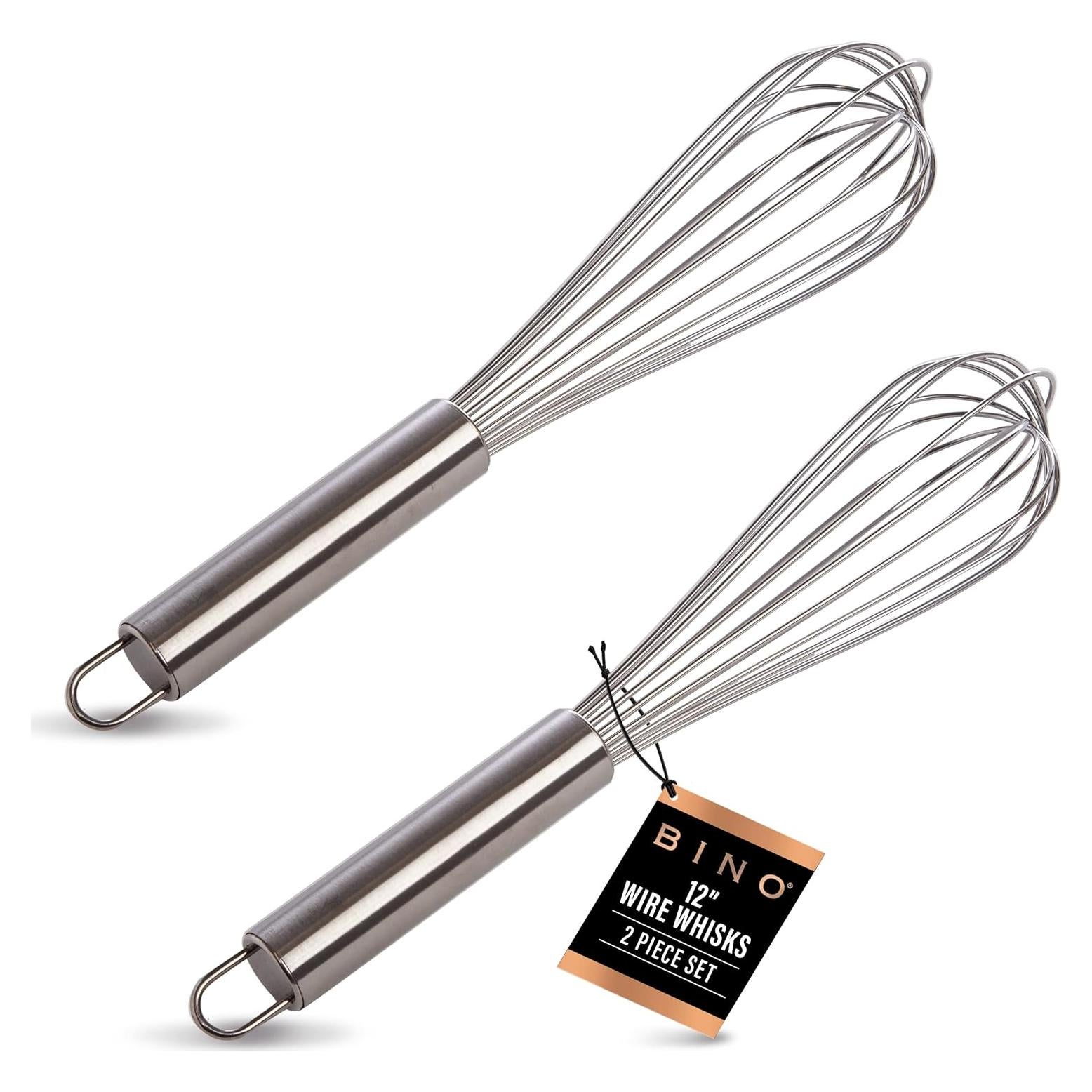 Juego de Batidores de Huevos BINO 30.48 cm Acero Inoxidable