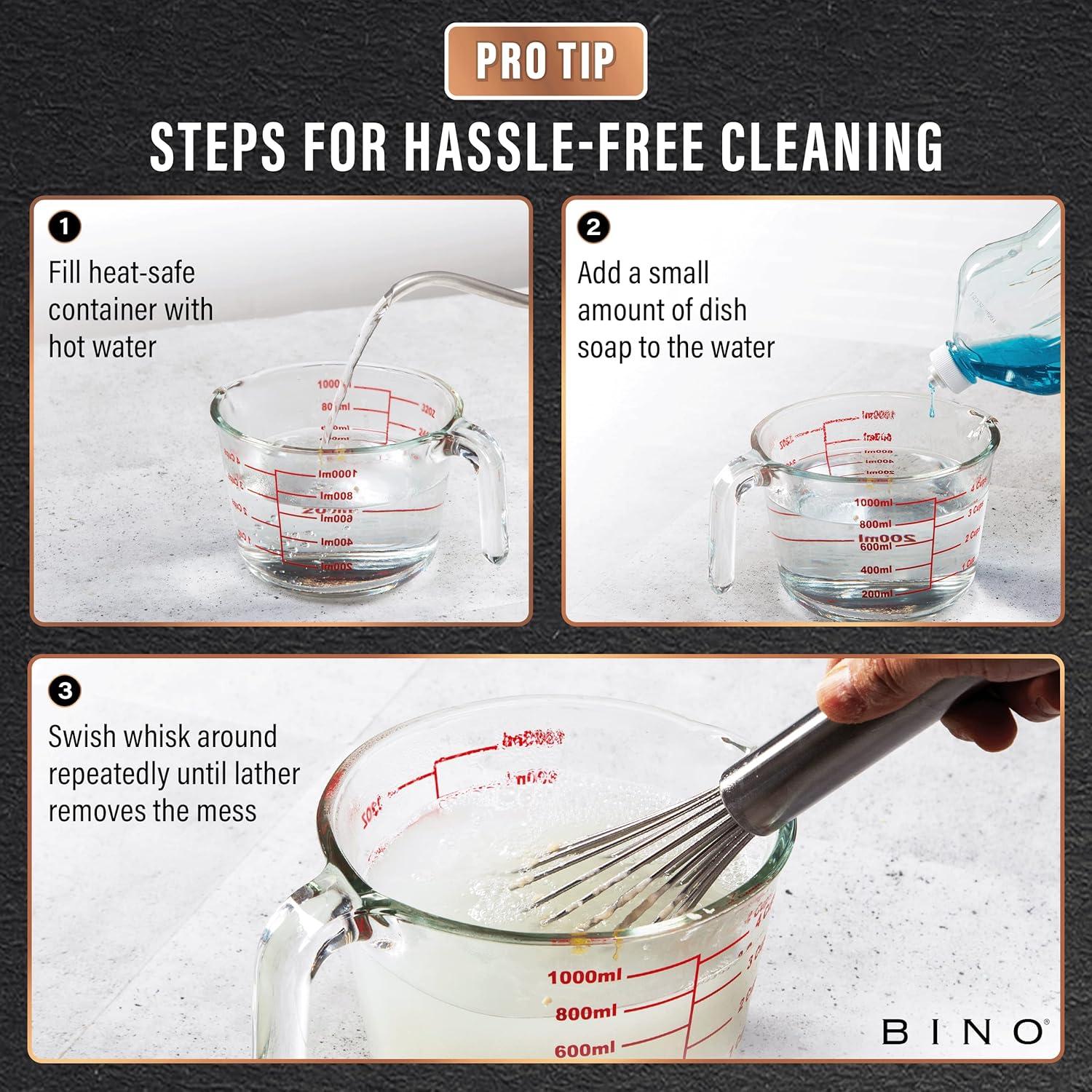 Juego de Batidores de Huevos BINO 30.48 cm Acero Inoxidable