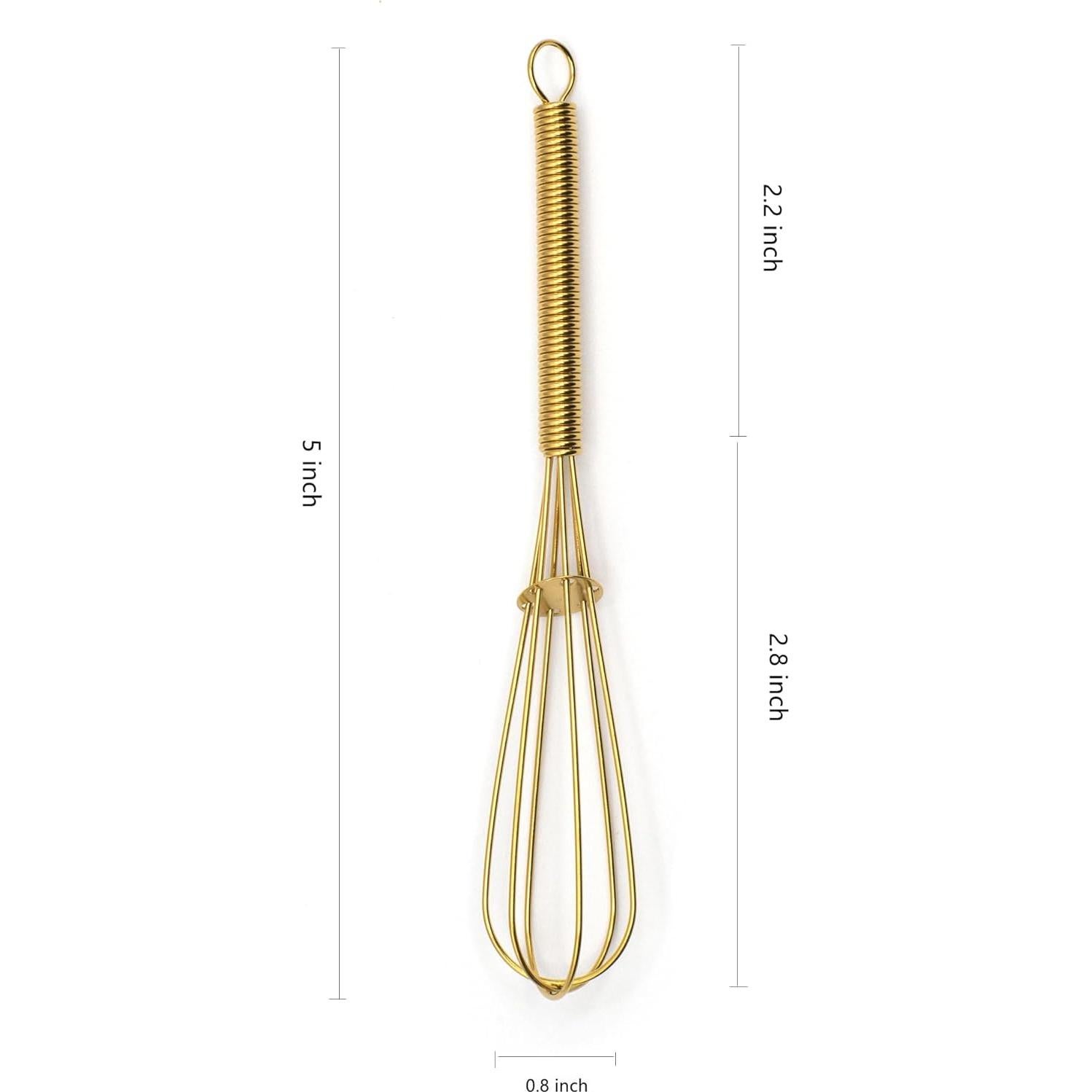 Mini Batidor Dorado TYGYLZGCF 12.7 cm Acero Inoxidable