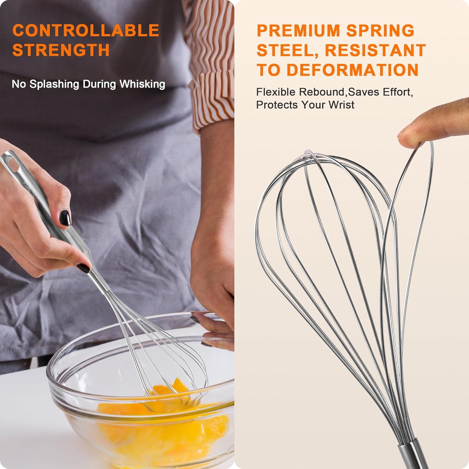 Batidor Manual UYLKM de Acero Inoxidable 30.48 cm Apto Lavavajillas