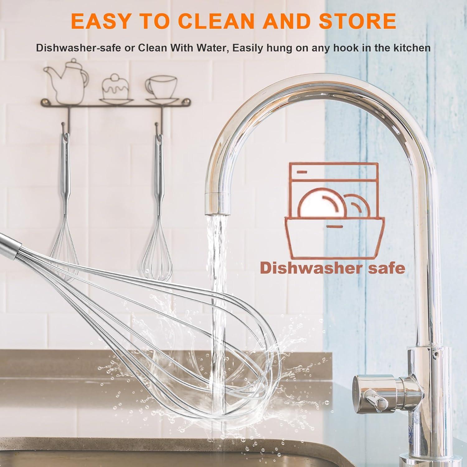 Batidor Manual UYLKM de Acero Inoxidable 30.48 cm Apto Lavavajillas