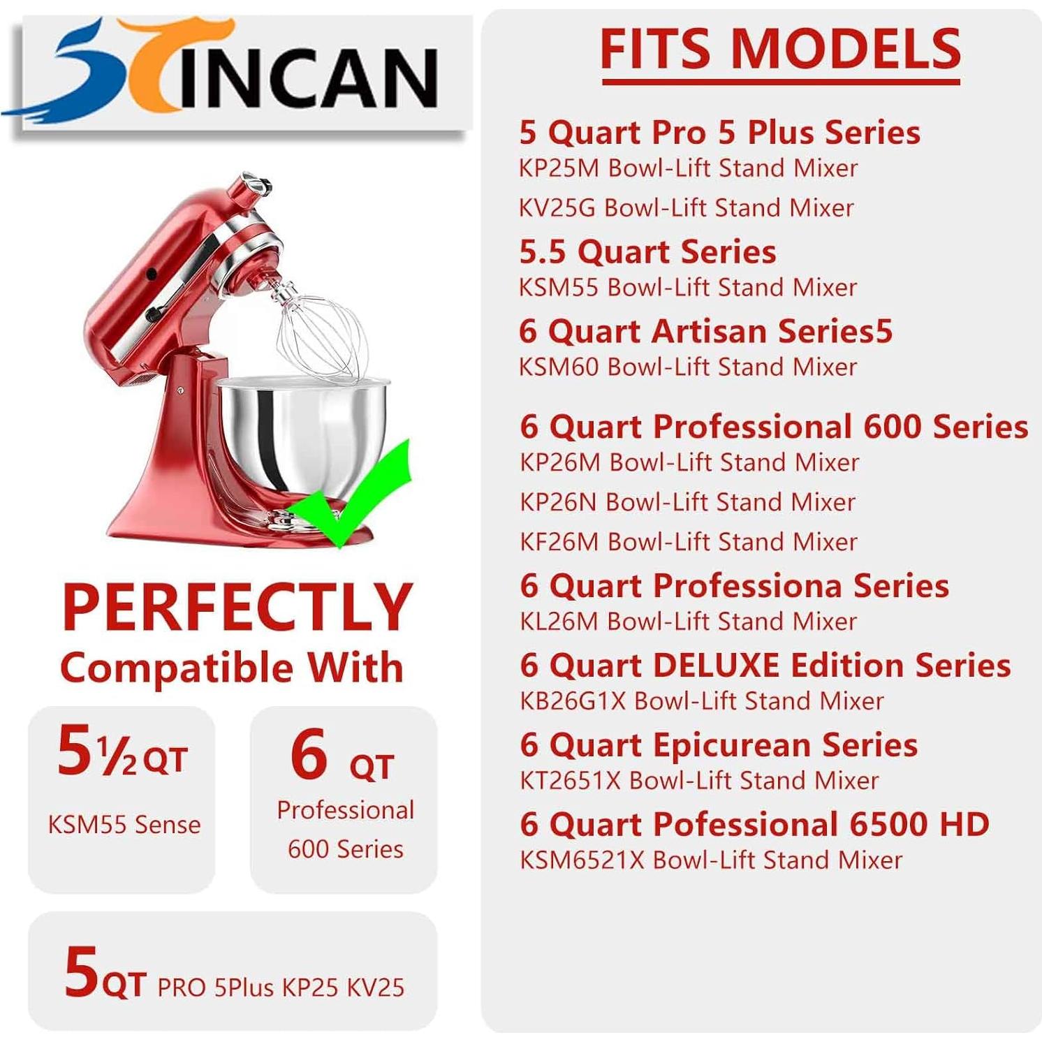 Batidor de Alambre de Acero Inoxidable KN256 para KitchenAid