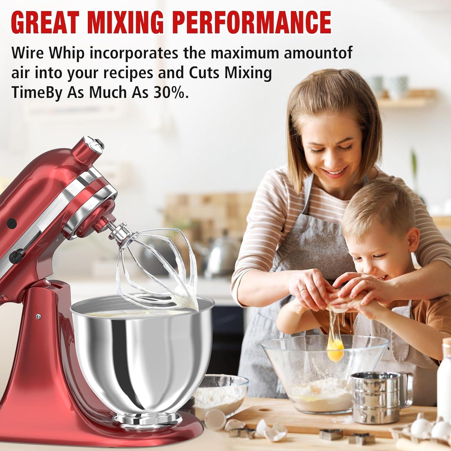 Batidor de Alambre de Acero Inoxidable KN256 para KitchenAid