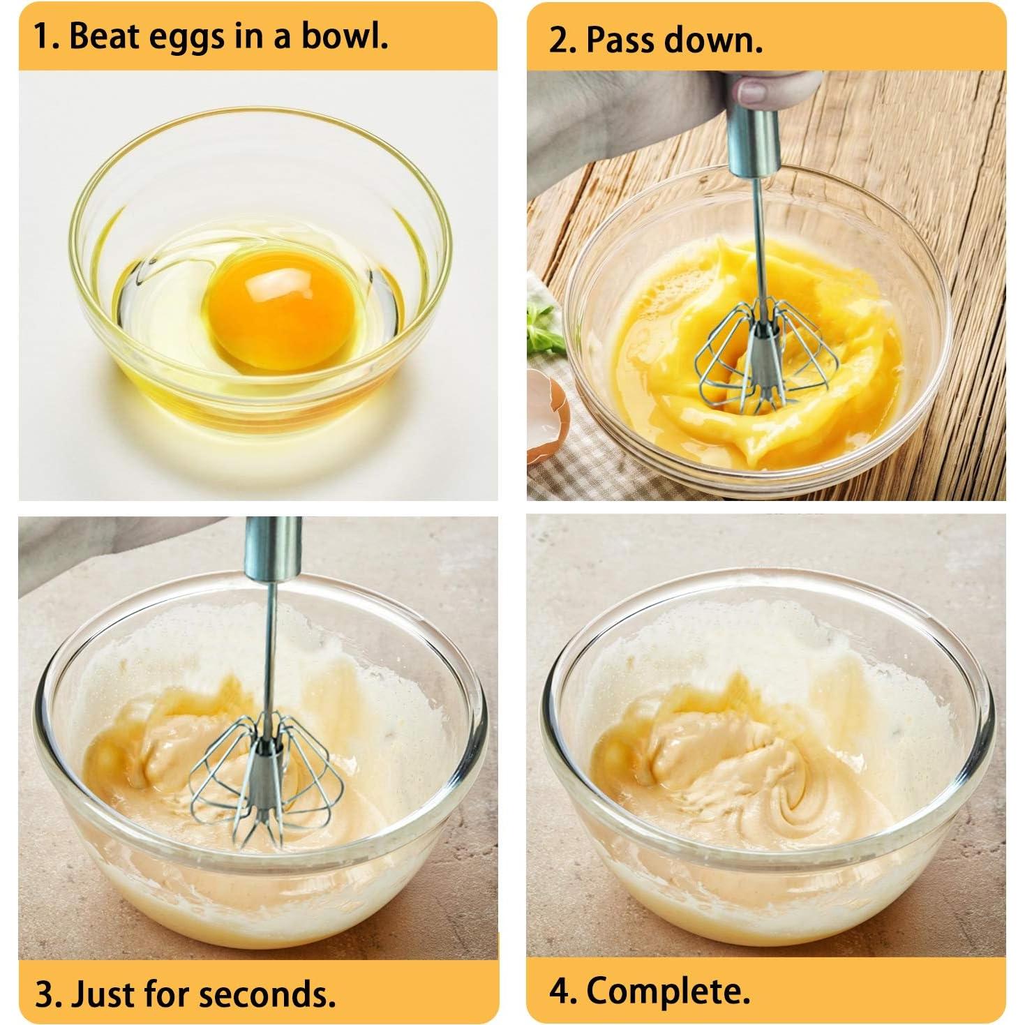 Conjunto de Batidores de Masa Danesa Listenman - 2 Piezas Acero Inoxidable