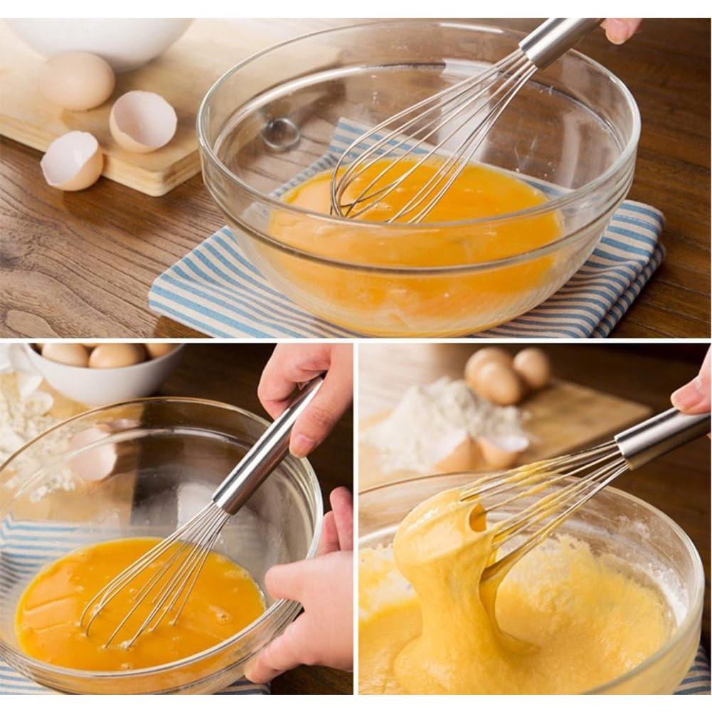 Batidor de acero inoxidable NZM 21.5 cm, mango ergonómico