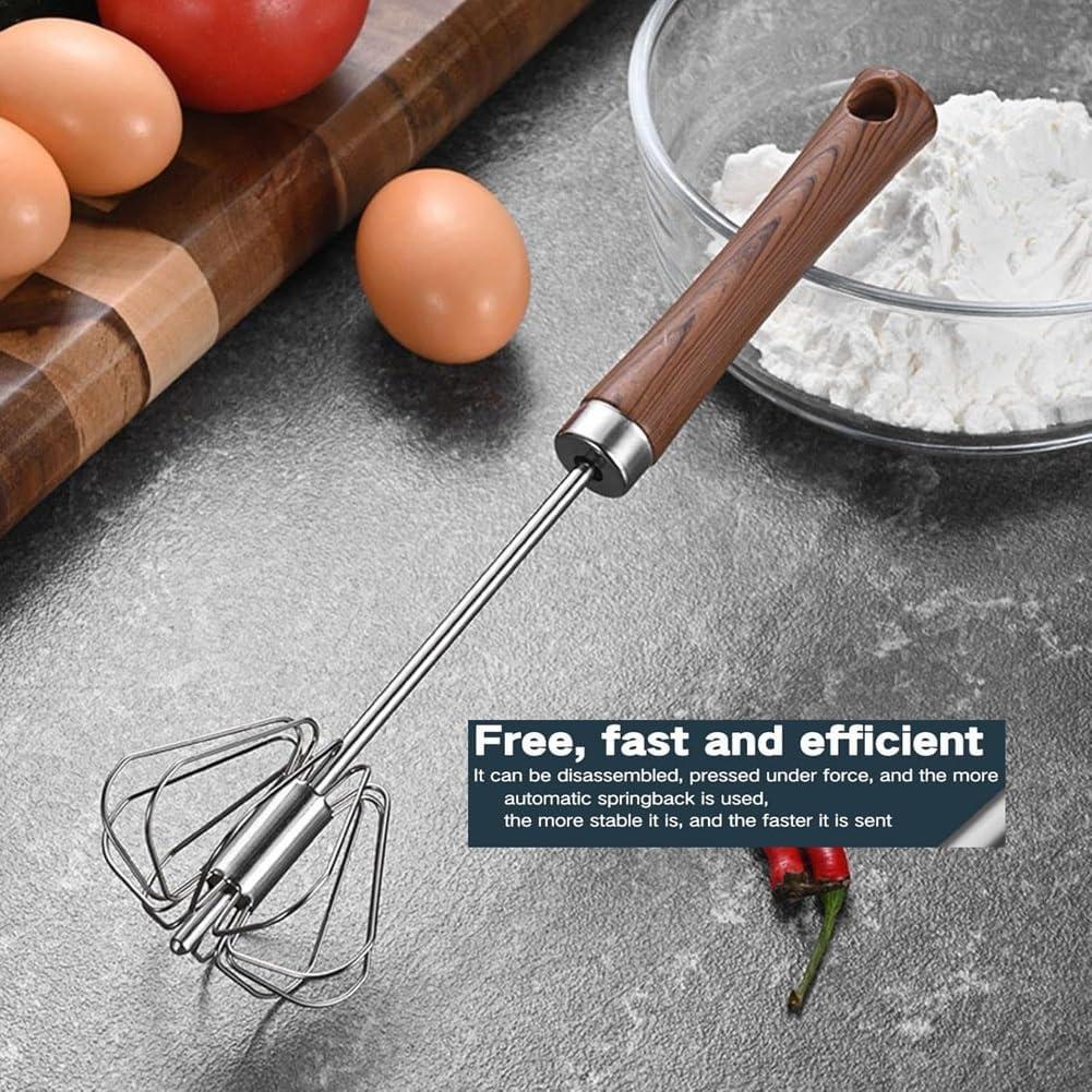 Batidor de Huevos Semi-Automático Howfulcheer 35.56cm Acero Inoxidable