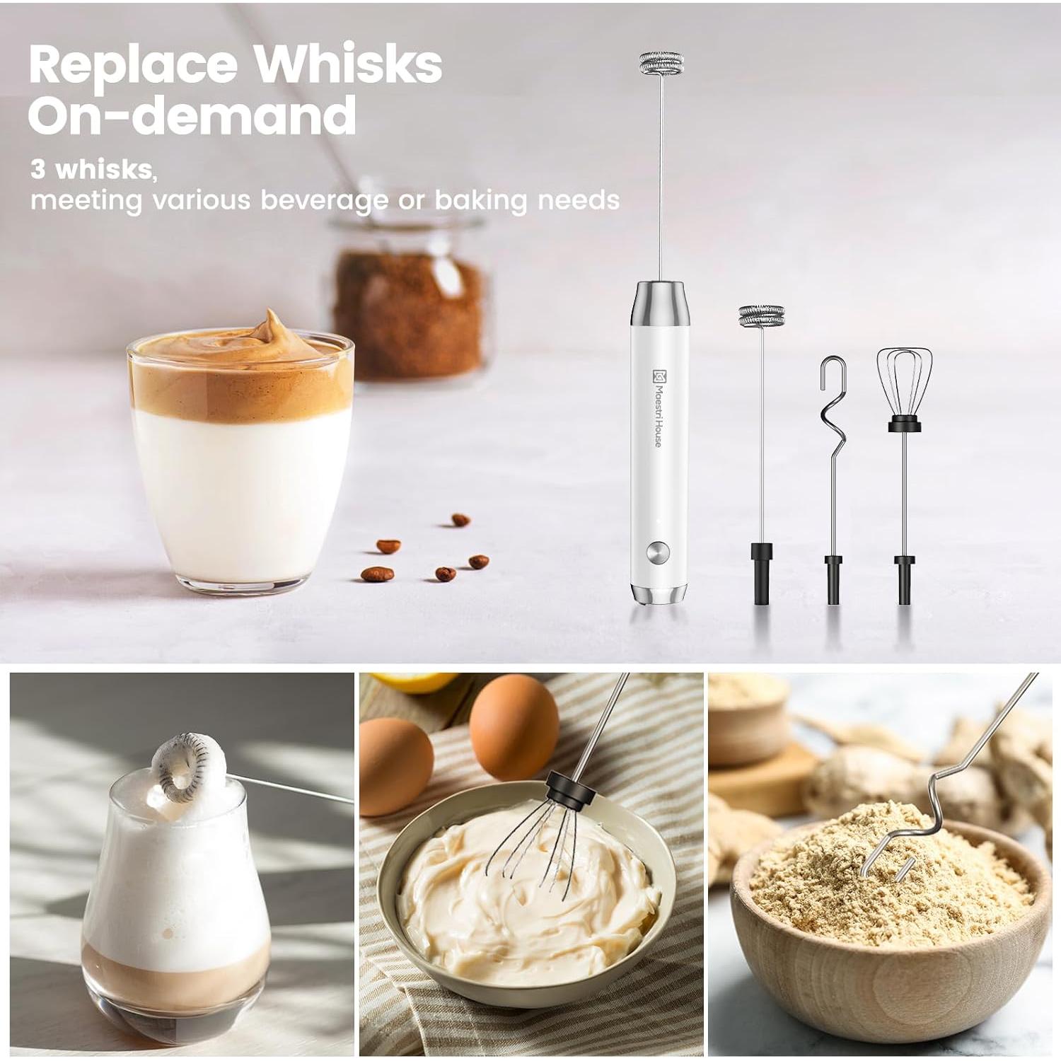 Espumador de Leche Recargable Maestri House MMF-BX07-A 357g