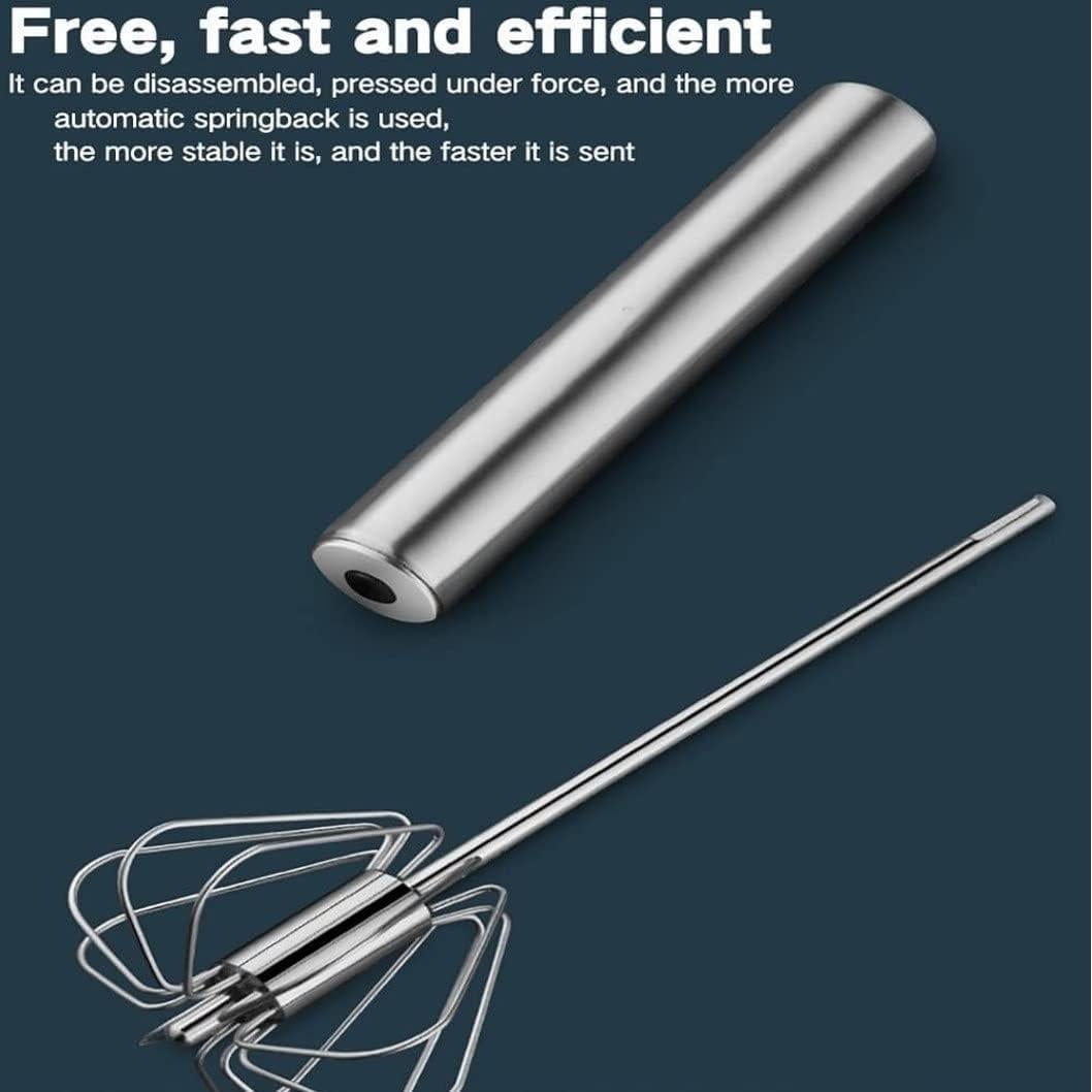 Batidor Semiautomático FveBzem 30 cm Acero Inoxidable