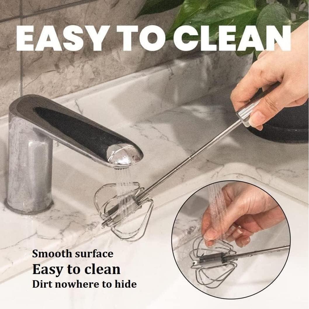 Batidor Semiautomático FveBzem 30 cm Acero Inoxidable