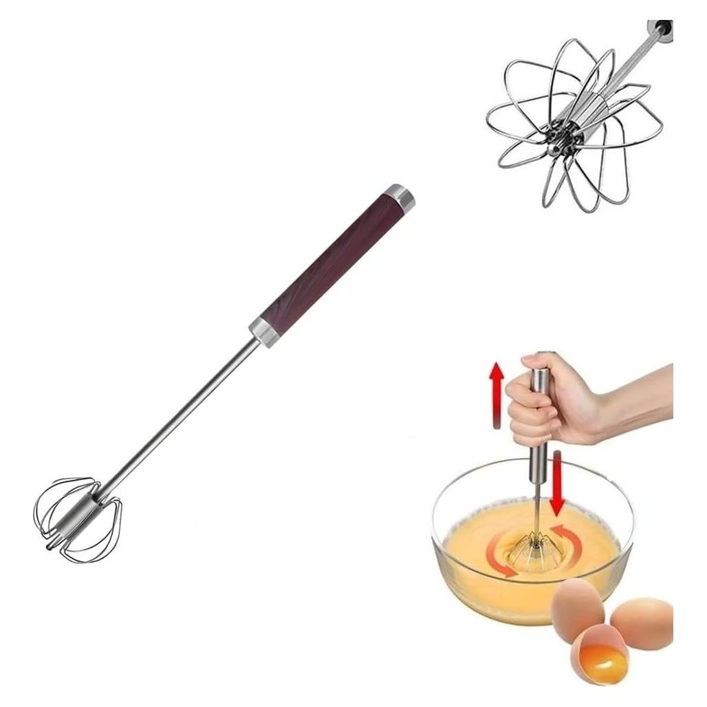 Batidor de Mano Semiautomático Howfulcheer 25.4 cm Acero Inoxidable
