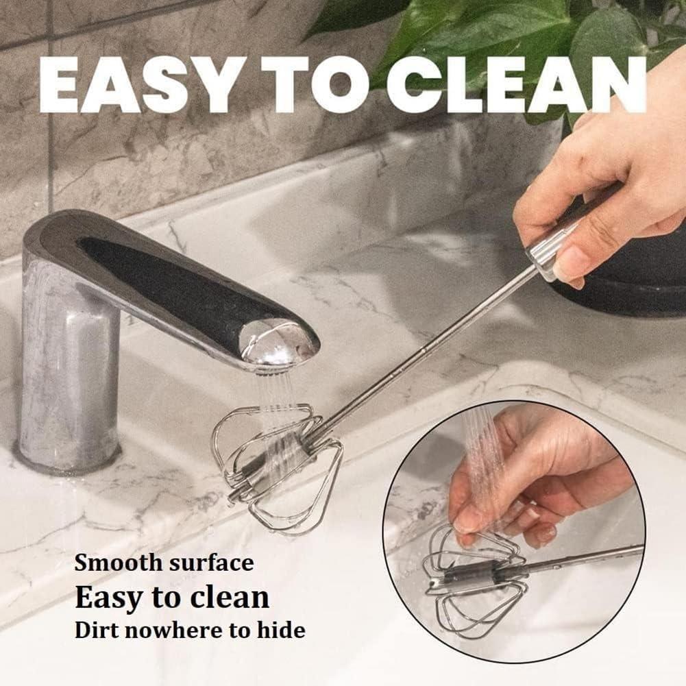 Batidor de Mano Semiautomático Howfulcheer 25.4 cm Acero Inoxidable