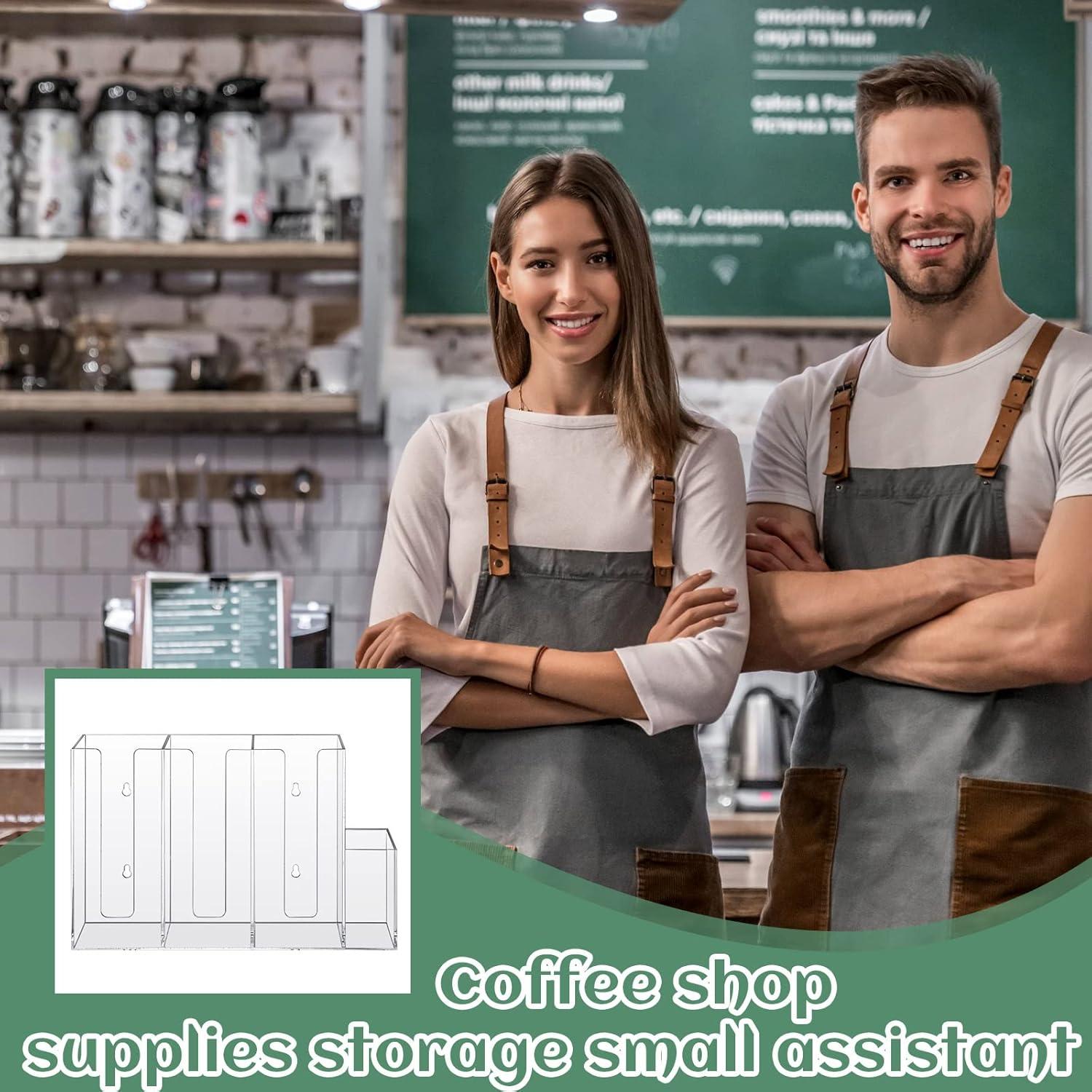 Organizador de Tazas de Acrílico Cunhill 4 Compartimentos Transparente