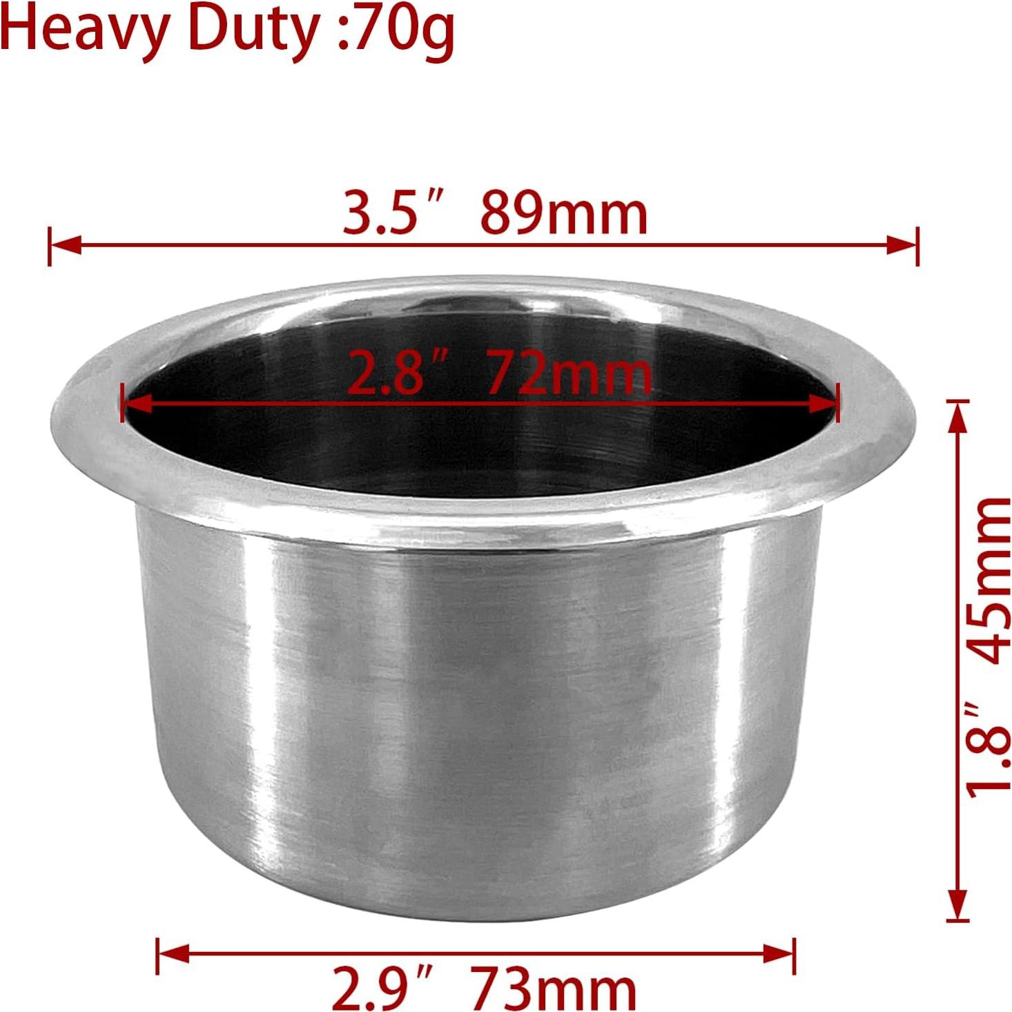 Set de 4 Soportes para Vaso ISURE MARINE Acero Inoxidable