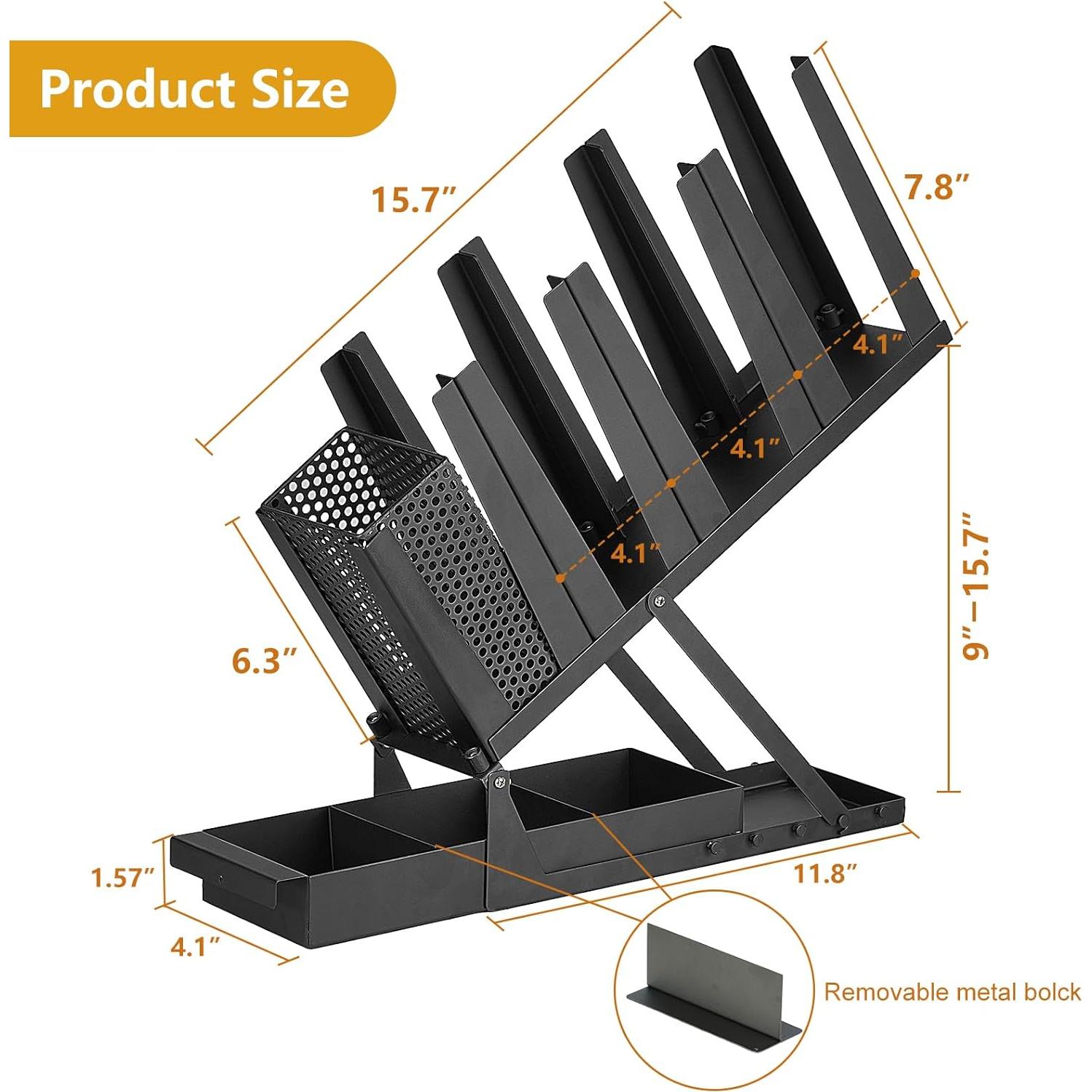 Dispensador de Tazas de Café Samhe 5 Compartimentos Metal Negro
