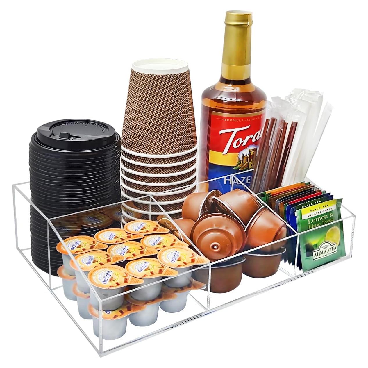 Organizador de Estación de Café Acrílico KAIDELI 30x21 cm