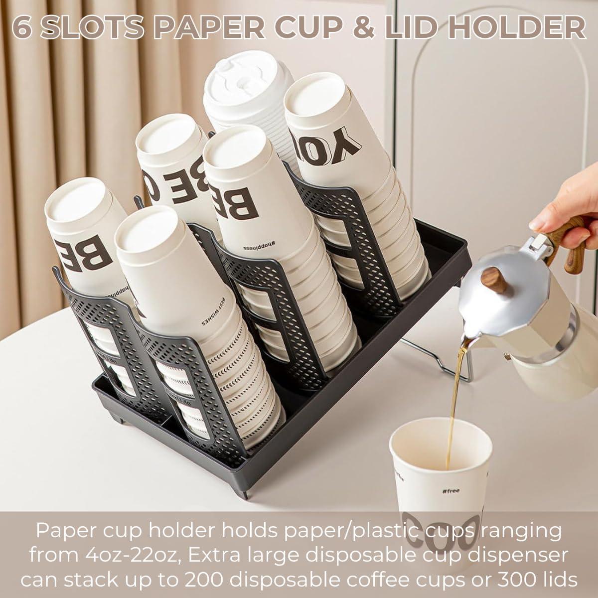 Soporte para Tazas de Papel Atarvana 6 Compartimentos 33x23cm
