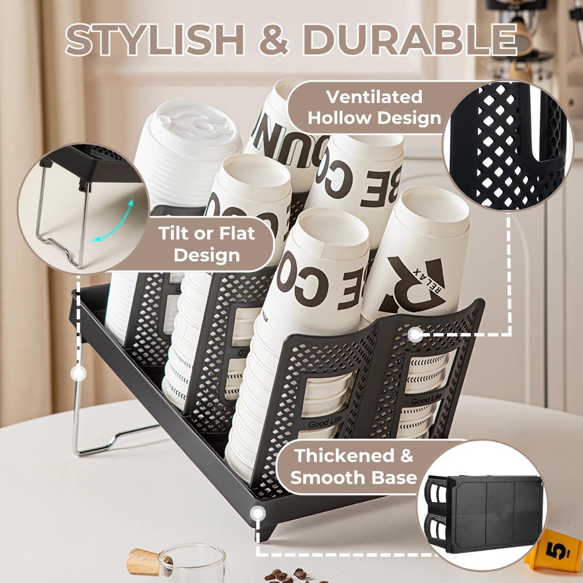 Soporte para Tazas de Papel Atarvana 6 Compartimentos 33x23cm