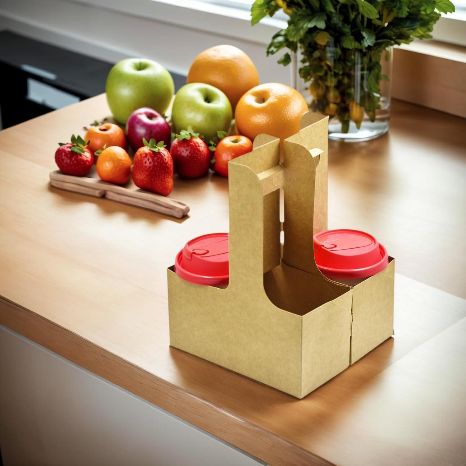 Portavasos desechable 2 tazas ALLWELLDAILY - 25 unidades