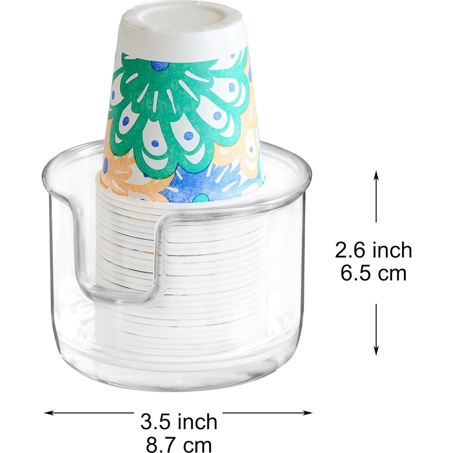 Dispensador de Vasos de Papel Youngever 2 Pack Transparente