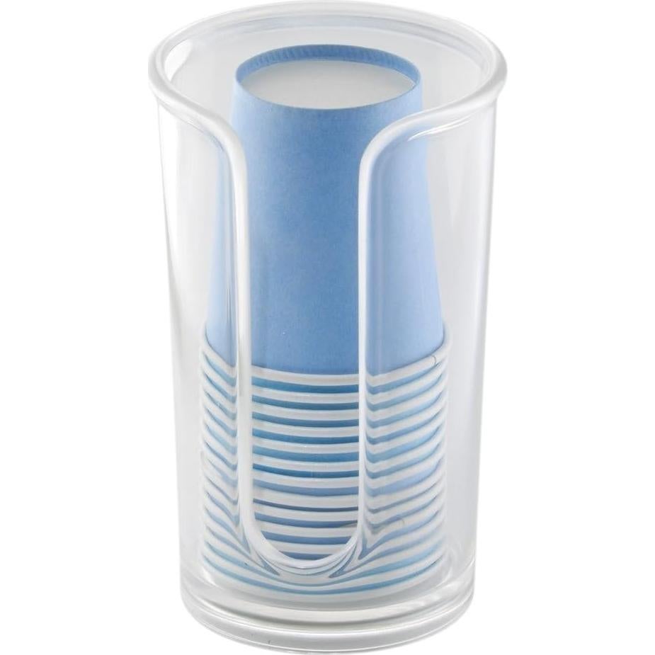 Dispensador de Vasos Desechables iDesign Clarity 14 Vasos 7.6x7.6x12.7cm