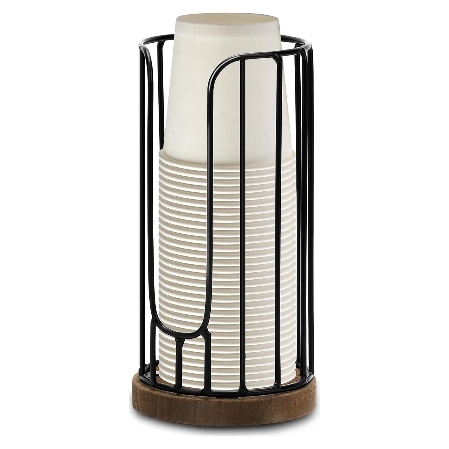 Dispensador de Tazas de Baño Tanggiteck 3oz Negro Hierro