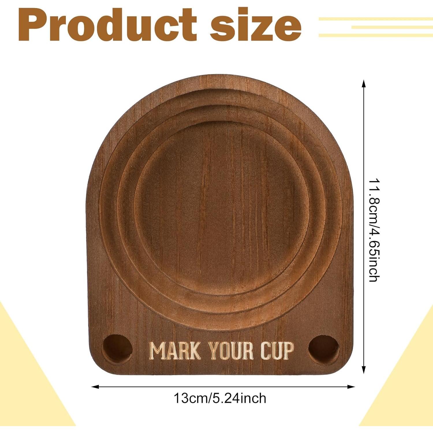 Soporte para Vasos de Fiesta de Madera Marrón Briwooody 13.3x11.8cm