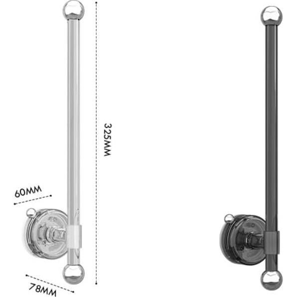 Soporte de Toalla de Papel Cciphy Autoadhesivo Transparente 32cm