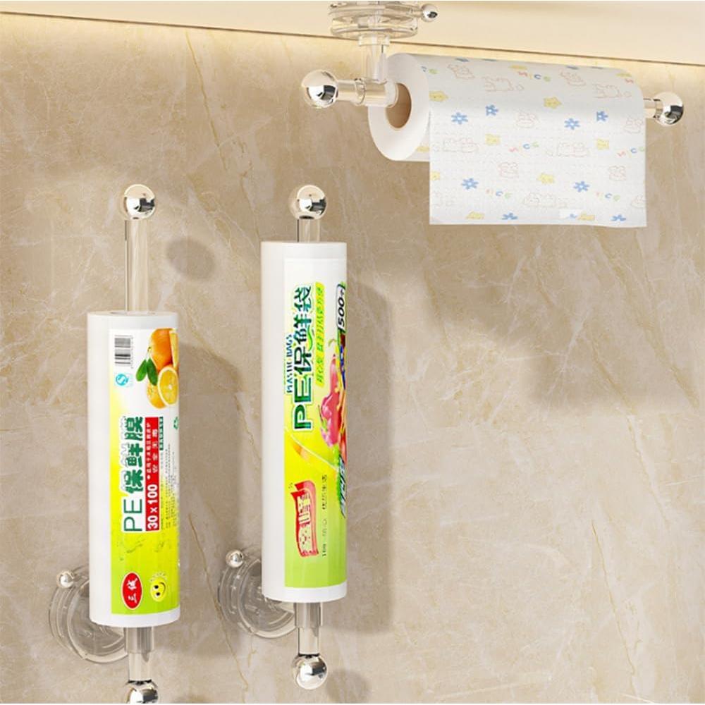 Soporte de Toalla de Papel Cciphy Autoadhesivo Transparente 32cm