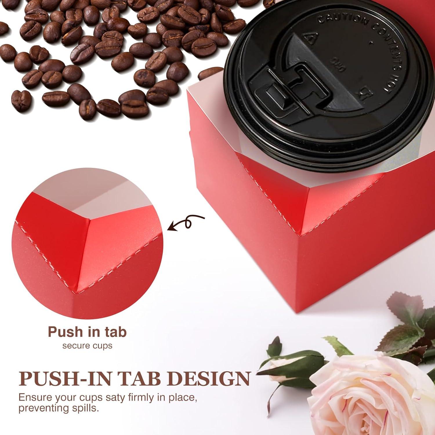 Soporte de Bebidas Bakbania 2 Tazas 40 Piezas Rojo