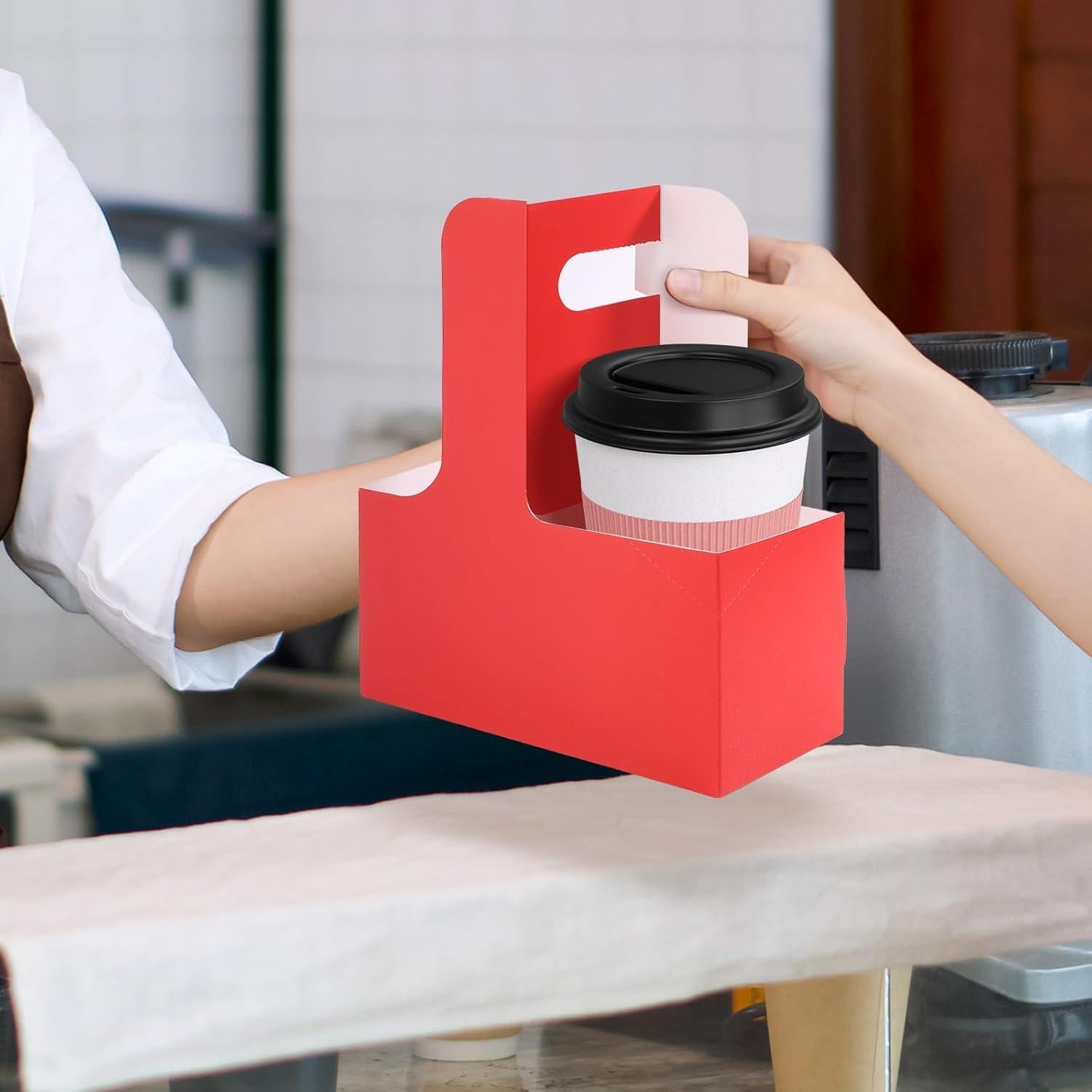 Soporte de Bebidas Bakbania 2 Tazas 40 Piezas Rojo