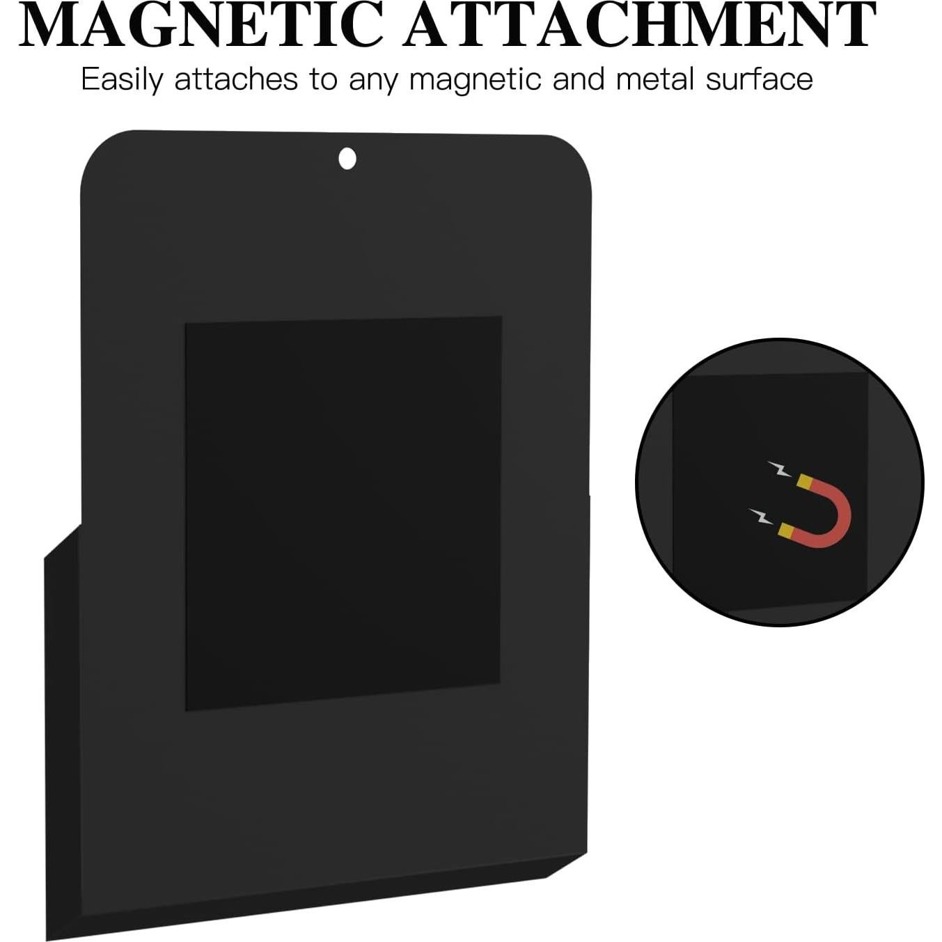 Soporte Magnético MoKo A4 para Archivos y Papelería - 2 Piezas Negro