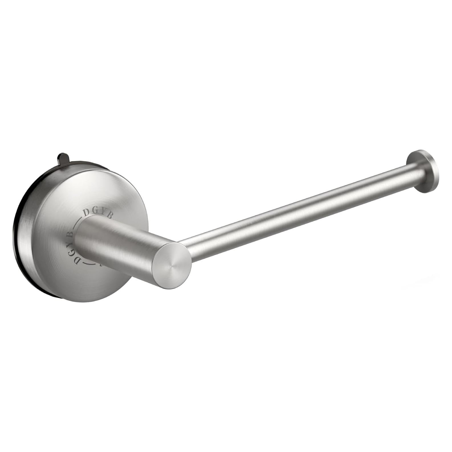 Soporte de Papel Higiénico DGYB con Ventosa - Acero Inoxidable 14.7 cm