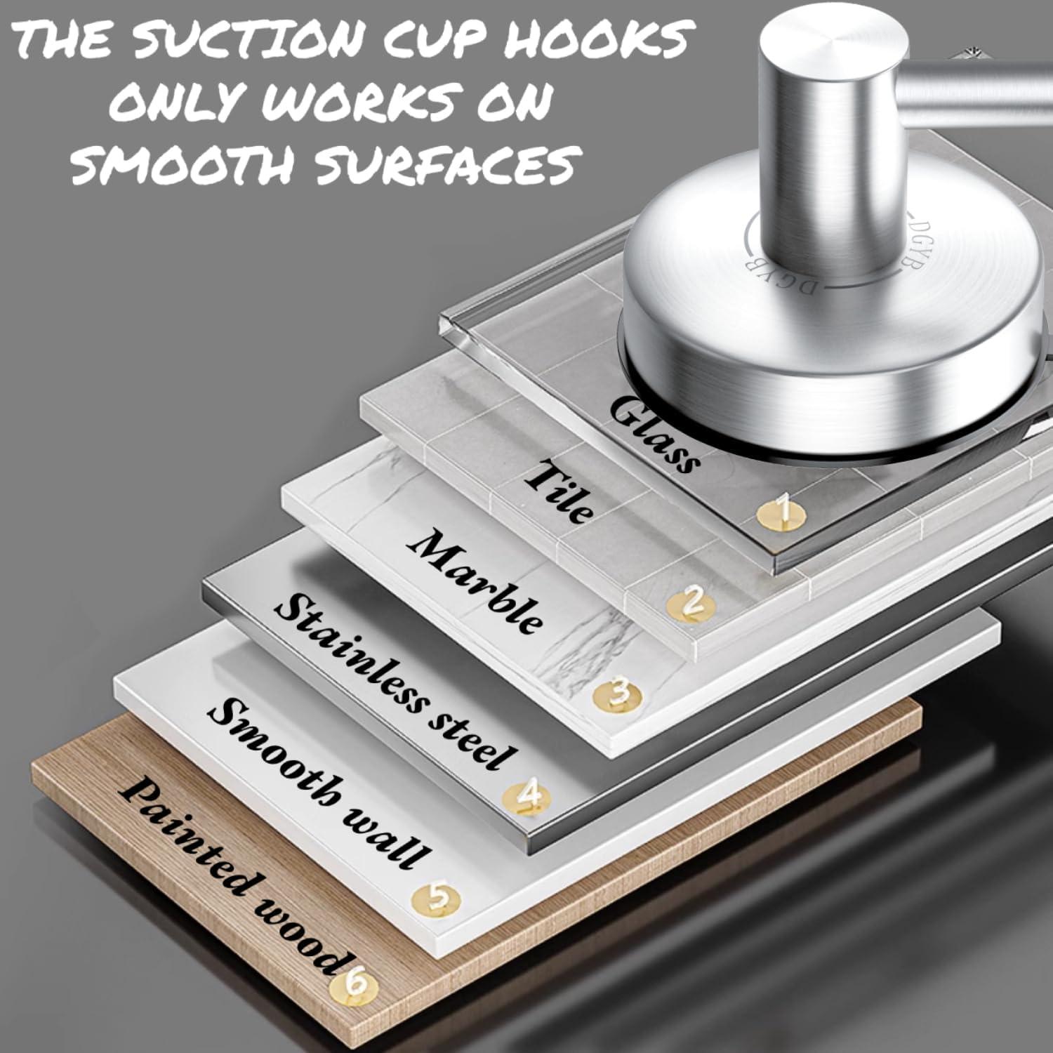 Soporte de Papel Higiénico DGYB con Ventosa - Acero Inoxidable 14.7 cm