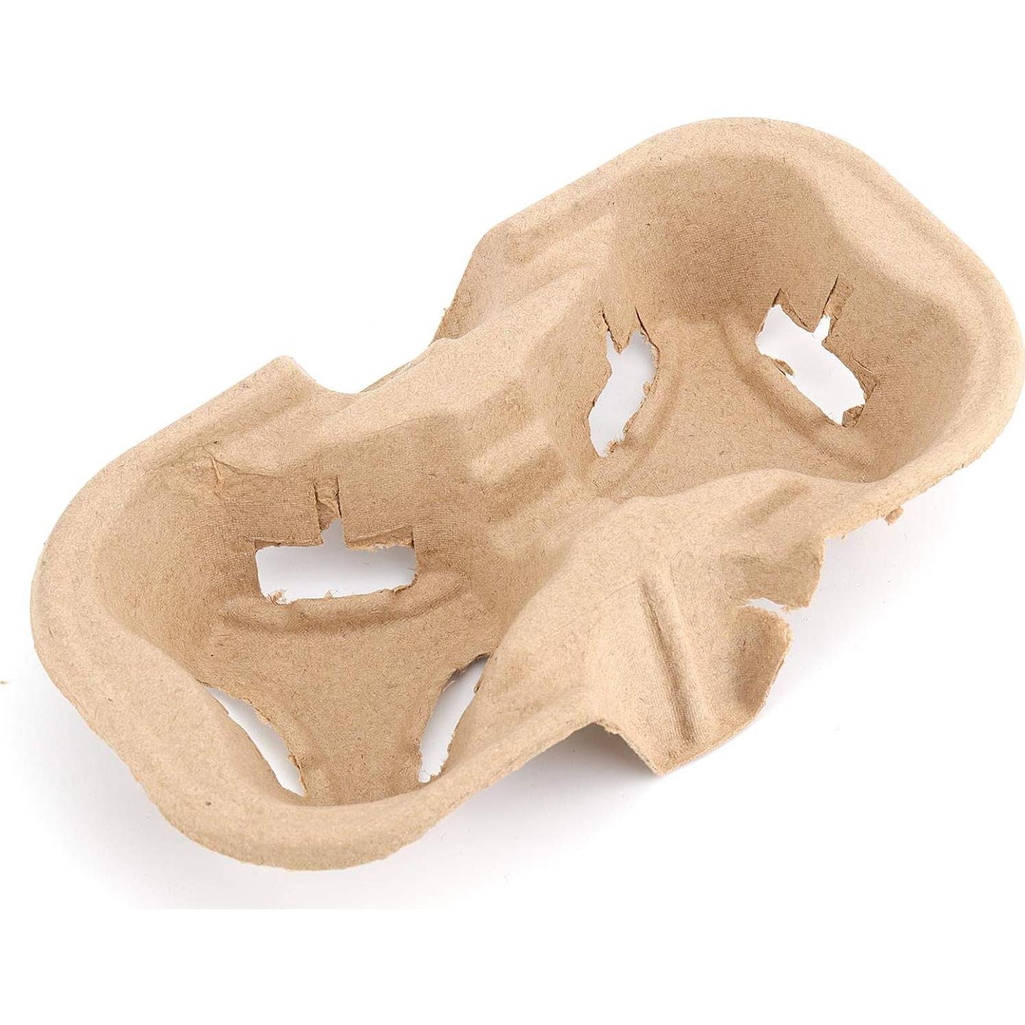 Soporte de Bebidas HOZEON 100 Unidades Fibra de Pulpa Ecológica